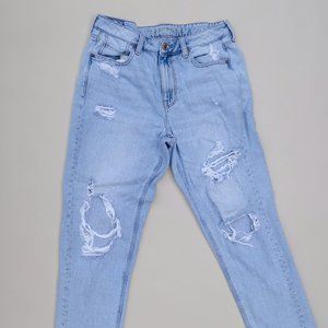 AE Distressed Hi-Rise Tomgirl Jeans